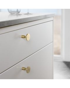 Jubilee Knoflík - Untreated Mosaz