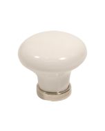 24136 Knoflík - Porcelán / Chrom