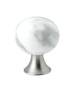 Bead Straight - Knoflík - Šedá Marble