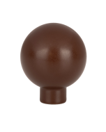 Nova Round Knoflík - Brown