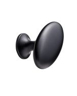 Oval Simple Knoflík - Matný Černá