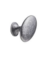 Oval Simple Knoflík - Antique Šedá